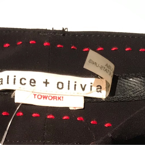 🖤Alice + Olivia To Work Wide Leg Trouser Pant in Black Size 2 - Picture 12 of 12